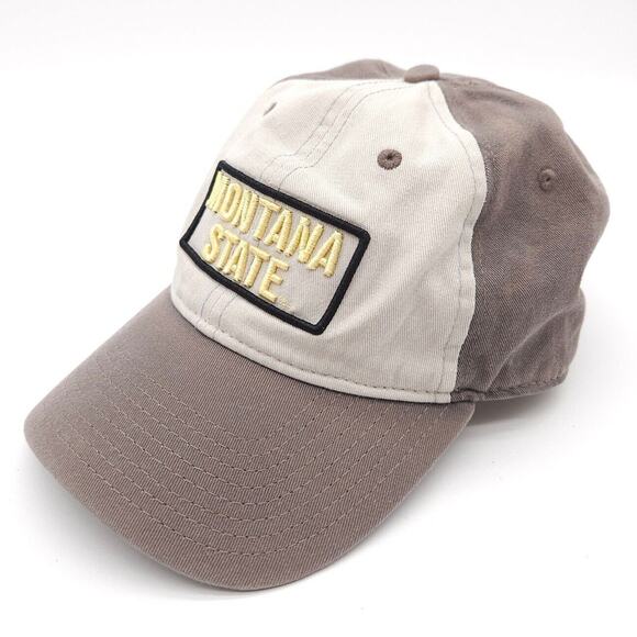 Montana State‎ University Bobcats Strapback Mesh Hat Ball Cap Gray NCAA The Game - Picture 1 of 7